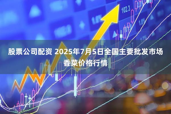 股票公司配资 2025年7月5日全国主要批发市场香菜价格行情